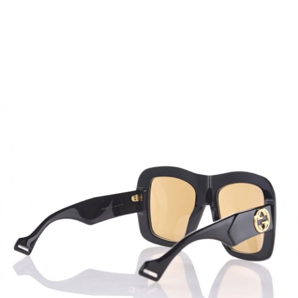 New  - GUCCI Square Frame Sunglasses GG0498S Black